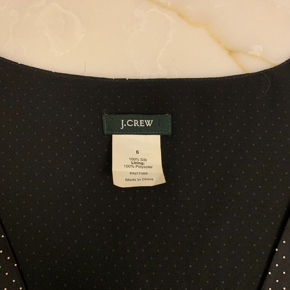 J. Crew Polka Dot Silk Top - Picture 3 of 3